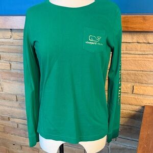 Vineyard Vines Green Long Sleeve Tee